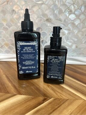 Davines Heart of Glass Sheer Glaze and Instant Bonding Glow- Duo